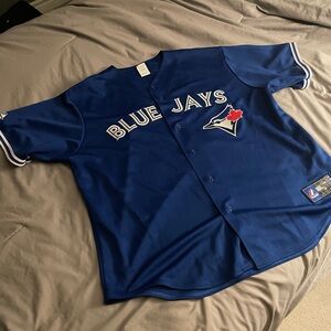 MLB Toronto Blue Jays Royal Blue Button-Up Jersey